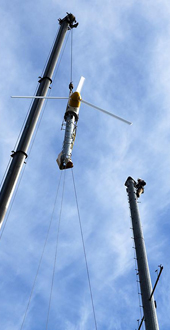 Farmpark Wind Turbine Install